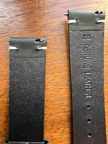 Bracelet Héritage Signature en cuir noir