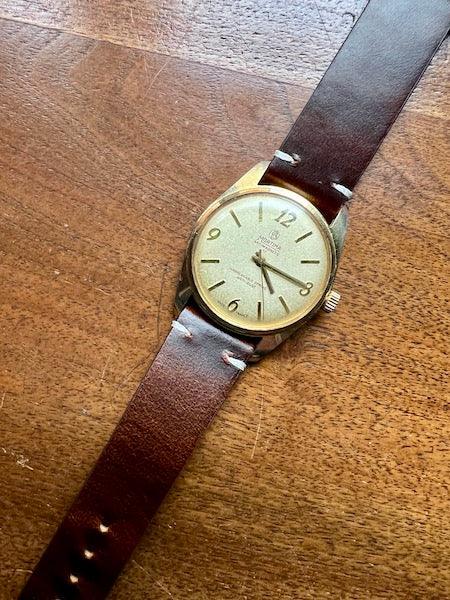 Bracelet Héritage en cuir marron foncé