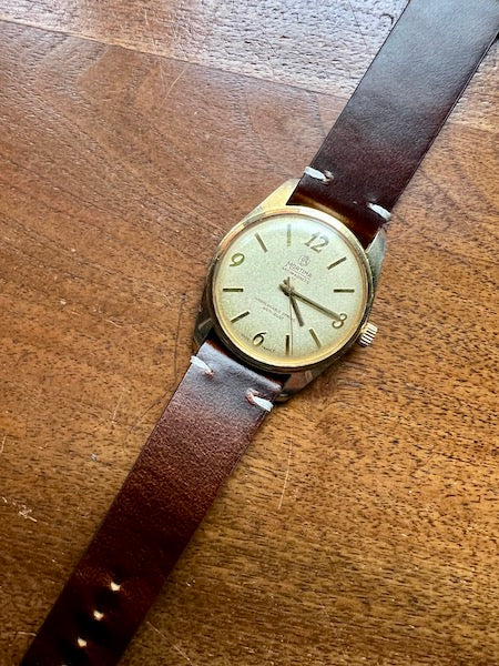 Bracelet Héritage en cuir marron foncé