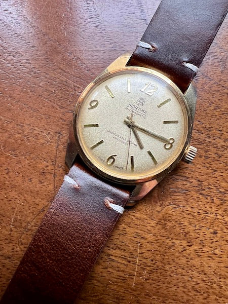 Bracelet Héritage en cuir marron foncé