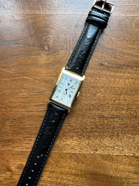 Bracelet Eclat en simili-cuir façon autruche noir