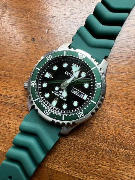 Bracelet Abysse en silicone vert