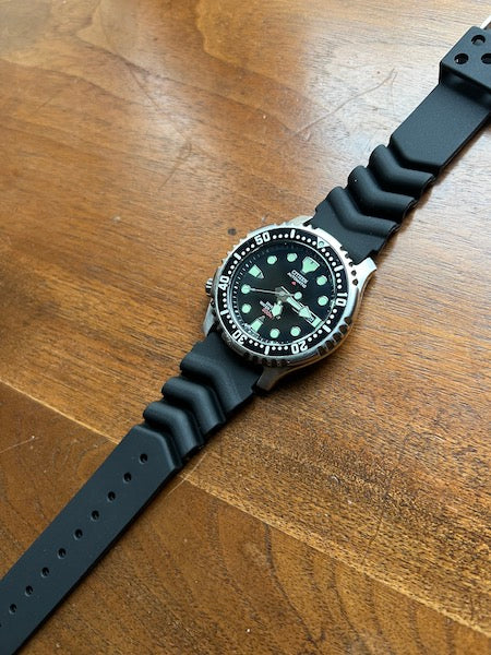 Bracelet Abysse en silicone noir