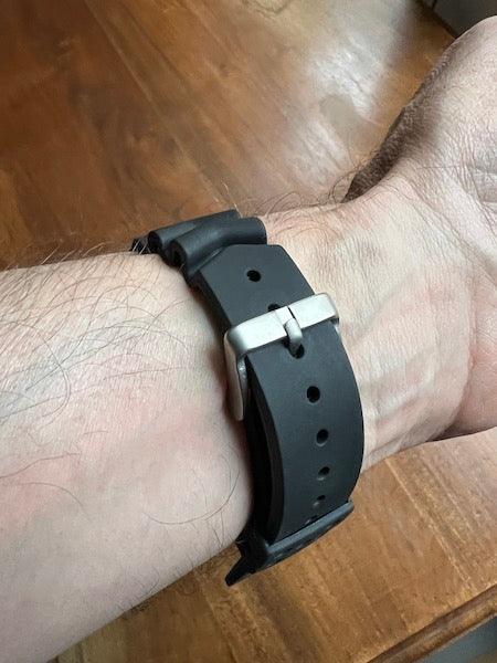 Bracelet Abysse en silicone noir