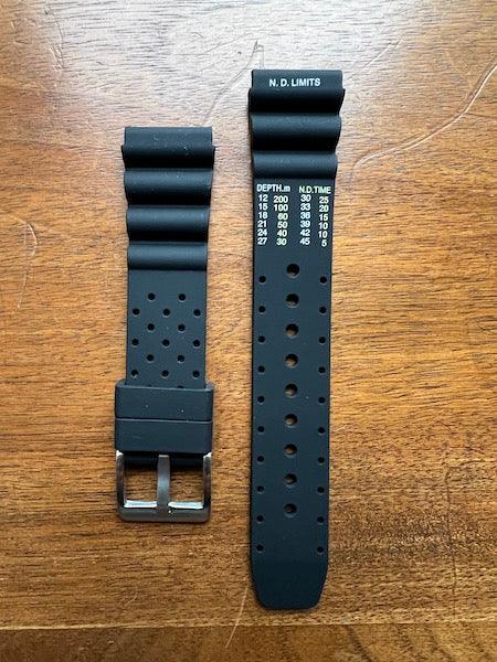 Bracelet plongeuse en silicone noir