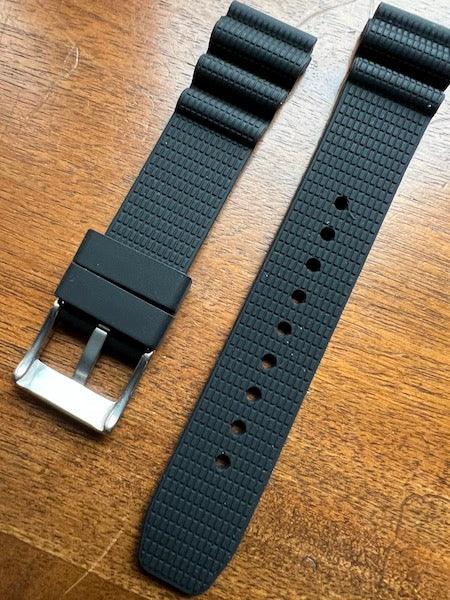 Bracelet plongeuse en silicone noir