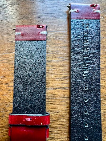 Bracelet Héritage en cuir rouge foncé