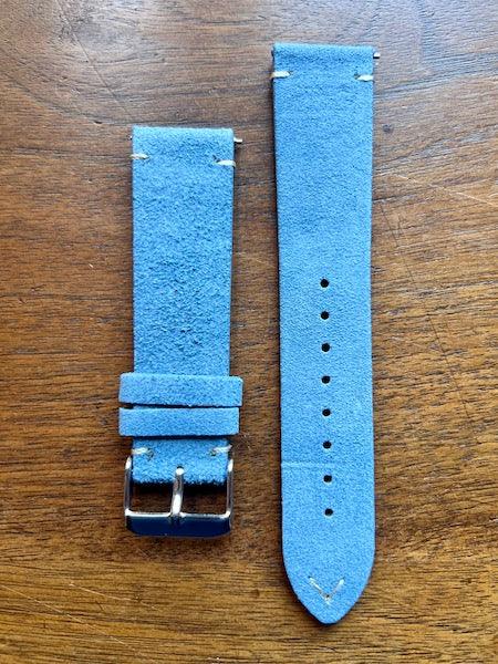 Bracelet Vintage Suédé bleu clair