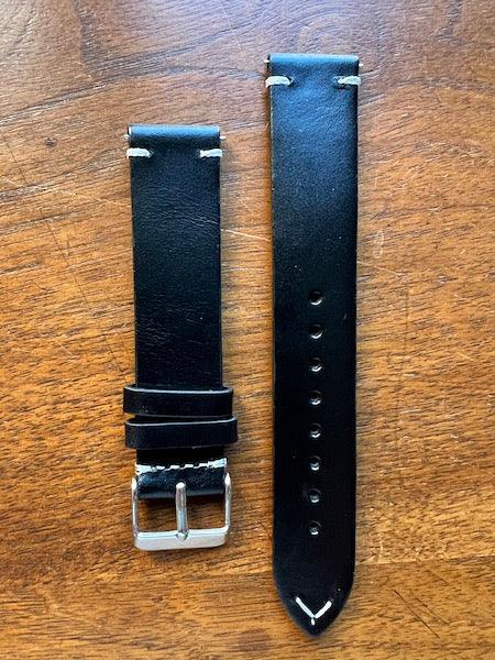 Bracelet Héritage en cuir noir