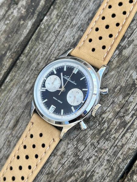 Bracelet Rallye en cuir beige mat