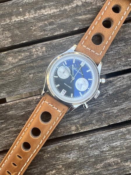 Bracelet Pilote en cuir beige tan
