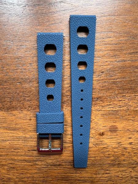 Bracelet tropical rubber pilote bleu