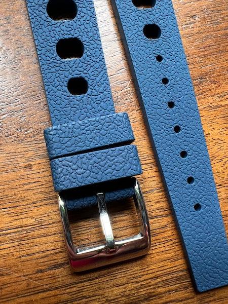 Bracelet tropical rubber pilote bleu