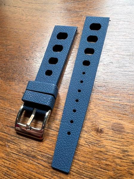 Bracelet tropical rubber pilote bleu