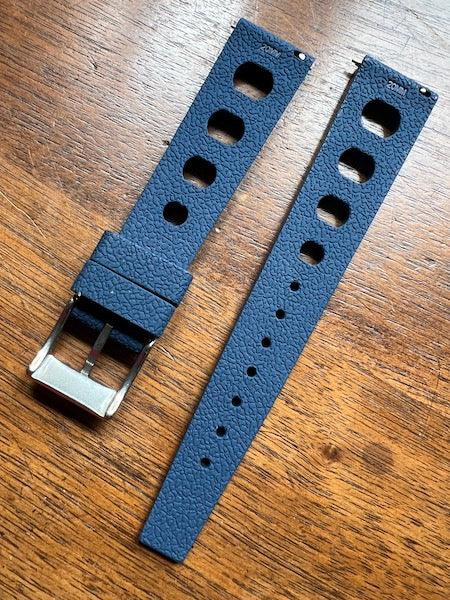 Bracelet tropical rubber pilote bleu