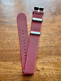 Bracelet NATO en nylon extensible rouge foncé