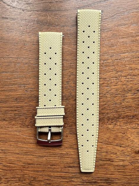 Bracelet tropical rubber beige mastic