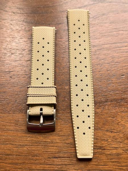 Bracelet tropical rubber beige mastic