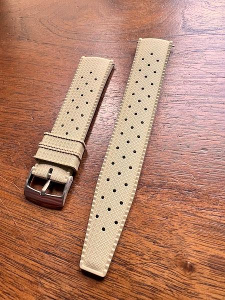 Bracelet tropical rubber beige mastic
