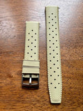 Bracelet tropical rubber beige mastic